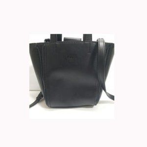 Dkny Shoulder Zeya Ns Tote Purse Black Faux Leather Cross Body Bag NWOT